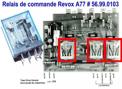 Relais commande du - relais, de