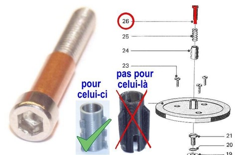 Vis pour trident petit modèle - vis,
